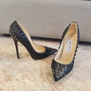 Jimmy CHOO black studded pumps